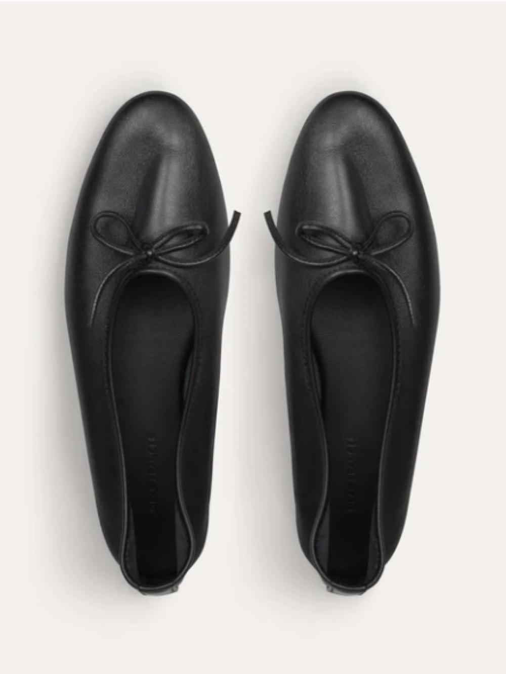 DEAR FRANCES Gala Black Leather Ballet Flats Size 40 NEW